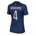 Billige Paris Saint-Germain Sergio Ramos #4 Hjemmetrøye Dame 2023-24 Kortermet